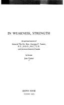 Cover of In weakness, strength by Jean Vanier