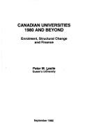 Front cover of Canadian universities by Peter M. Leslie