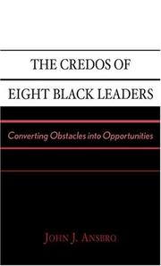 Cover of The Credos of Eight Black Leaders by John J. Ansbro