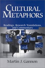 Front cover of Cultural Metaphors by Martin J. Gannon