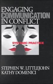 Front cover of Engaging communication in conflict by Stephen W Littlejohn