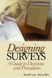 Cover of Designing surveys by Ronald Czaja
