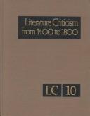 Front cover of Literature criticism from 1400 to 1800 by Unknown