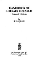 Front cover of Handbook of literary research by Robert Henry Miller