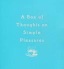 Cover of A Box of Thoughts on Simple Pleasures (Box of Thoughts) by H Klein