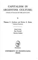 Cover of Capitalism in Argentine culture by Thomas Childs Cochran