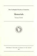 Front cover of Geological Society of America by Unknown