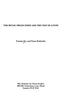 Front cover of The Retail Price Index and the Cost of Living by Vanessa Fry