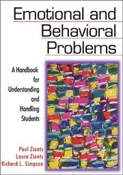 Cover of Emotional and behavioral problems by Paul Zionts