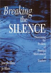 Cover of Breaking the silence by Joseph Blase
