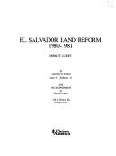 Front cover of El Salvador Land Reform by James C. Stephens