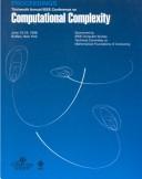 Front cover of Thirteenth Annual IEEE Conference on Computational Complexity by IEEE Conference on Computational Complexity (13th 1998 Buffalo, N.Y.)