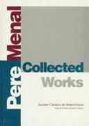 Front cover of Collected Works of Pere Menal by Pere Menal