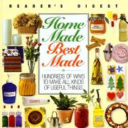 Front cover of Home made, best made by Reader's Digest Association