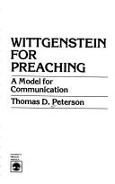Cover of Wittgenstein for Preaching by Thomas D. Peterson
