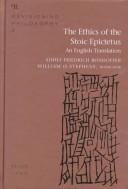 Front cover of The Ethics of the Stoic Epictetus by Adolf Friedrich Bonhoffer