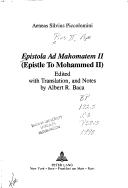 Cover of Epistola ad Mahomatem II = by Pius II Pope