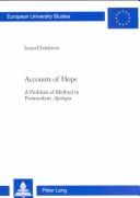 Front cover of Accounts Of Hope by Ivana Dolejsova