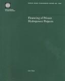 Front cover of Financing of Private Hydropower Projects (World Bank Discussion Paper) by Chris R. Head