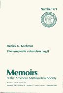 Front cover of Symplectic Cobordism Ring II (Memoirs of the American Mathematical Society) by Stanley O. Kochman