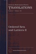 Front cover of Ordered Sets and Lattices II (American Mathematical Society Translations Series 2) by H. Draskovicova