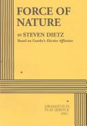 Front cover of Force of Nature by Steven Dietz