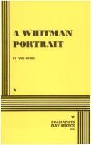 Cover of A Whitman Portrait by Paul Shyre