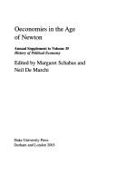 Cover of Oeconomies in the age of Newton by Margaret Schabas