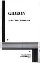 Cover of Gideon by Paddy Chayefsky