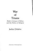 Front cover of War of titans by Jackie DiSalvo
