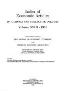 Cover of Index of economic articles by American Economic Association