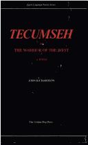 Cover of Tecumseh by Major John Richardson