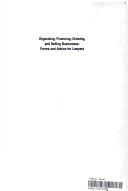 Front cover of Organizing, financing, growing, and selling businesses by Fredric D Tannenbaum