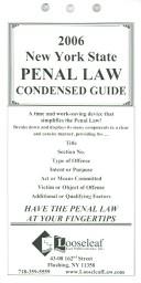 Front cover of 2005Condensed Guide to N.Y.S. Penal Law (New York State Series by Unknown