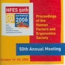 Front cover of Proceedings of the Human Factors and Ergonomics Society 2006 by Unknown