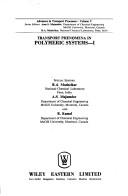 Cover of Transport Phenomena in Polymeric Systems - 1 by R. A. Mashelkar