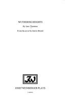 Cover of Wuthering Heights by Jane Thornton