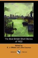 Front cover of The Best British Short Stories of 1922 (Dodo Press) by Unknown