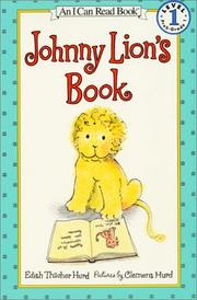 Cover of Johnny Lion's Book by Edith Thacher Hurd