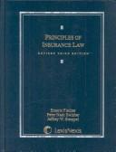 Front cover of Principles of insurance law by Emeric Fischer