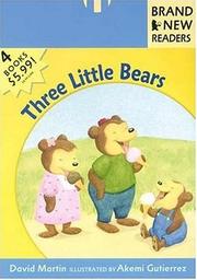 Cover of Three little bears by Martin, David