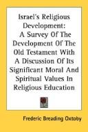 Cover of Israel's Religious Development by Frederic Breading Oxtoby