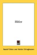 Cover of Hitler by Rudolf Olden
