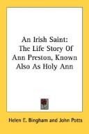 Cover of An Irish saint by Helen E. Bingham
