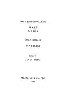 Cover of Mary by Mary Wollstonecraft