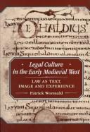 Cover of Legal Culture in the Early Medieval West by Patrick Wormald