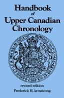 Front cover of Handbook of Upper Canadian Chronology by Frederick Henry Armstrong