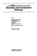Cover of Business One Irwin Business and Investment Almanac, 1993 by Sumner N. Levine