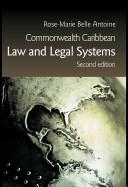 Front cover of Commonwealth Caribbean Law and Legal Systems 2/e by Rose-Ma Antoine