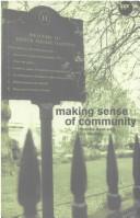 Front cover of Making sense of community by Victoria Nash
